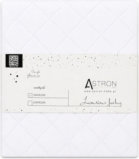 Astron Italy Hotel Bedspread Single M220xP160cm White