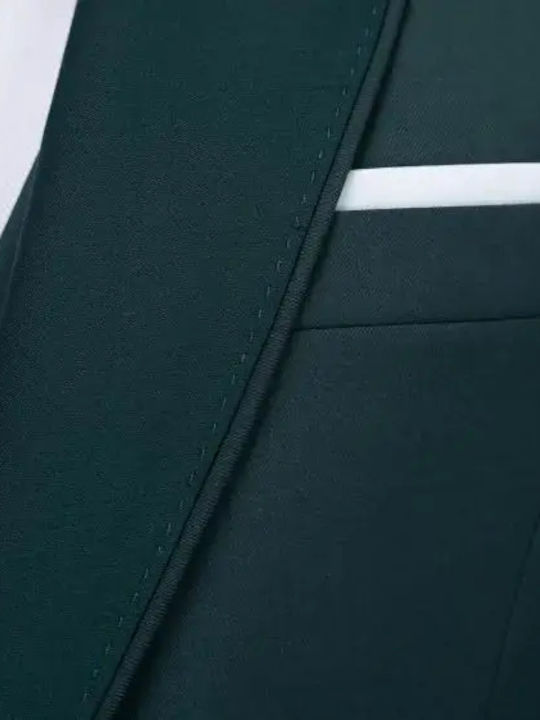 Costum Bărbat Cu Fit Slim Verde