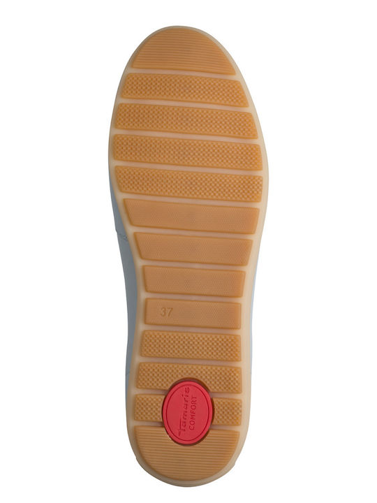 Mocasini De Damă Din Piele În Culoare Albastru Deschis