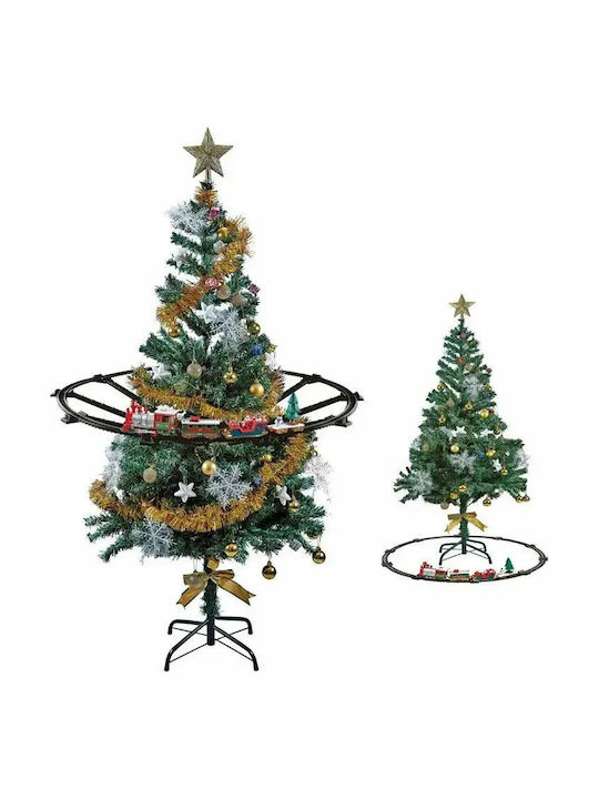 Electric Train Christmas Tree Sound Light 4 Carriages