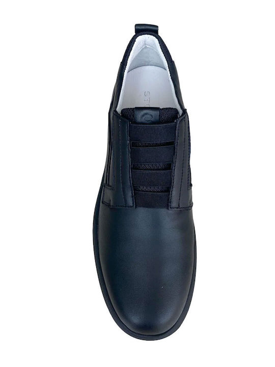 Leder Herren Freizeitschuhe Anatomisch Schwarz