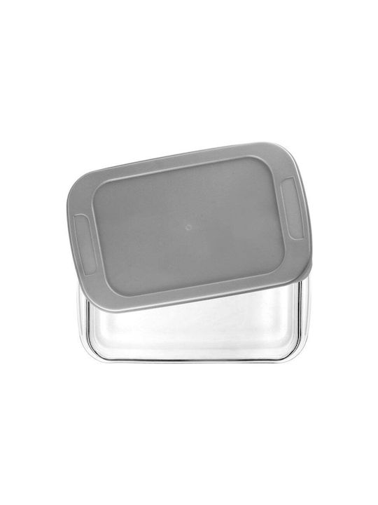 Ibili Rectangular Heat-Resistant Glass Cookware with Lid 35.5x21.5cm