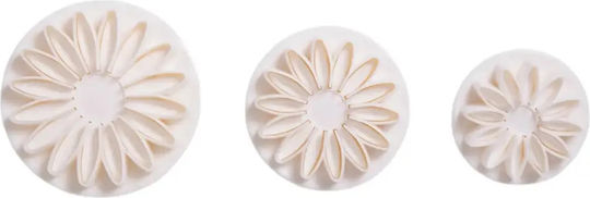 Sugar World Plastic Flower-Shaped Cookie Cutter 3pcs