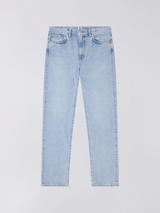 Made In Japan Men's Jeans Pants With Regular Straight Fit Blue Light Used