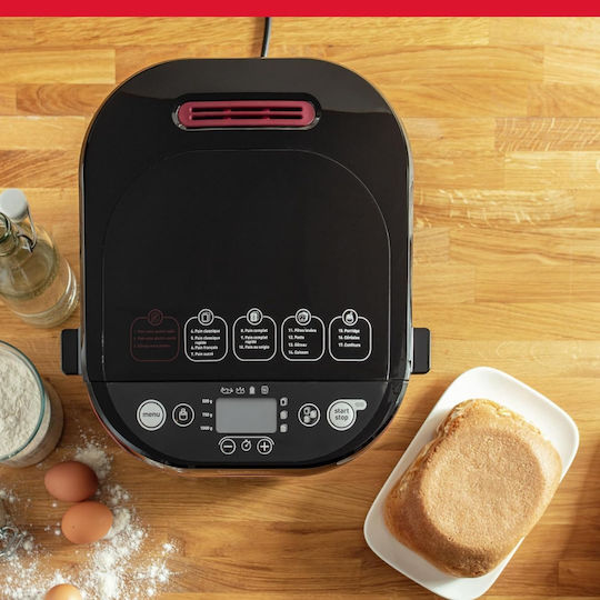 Moulinex Αρτοπαρασκευαστής 650W Χωρητικότητας 1000gr με 17 Προγράμματα