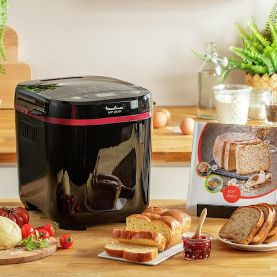 Moulinex Αρτοπαρασκευαστής 650W Χωρητικότητας 1000gr με 17 Προγράμματα