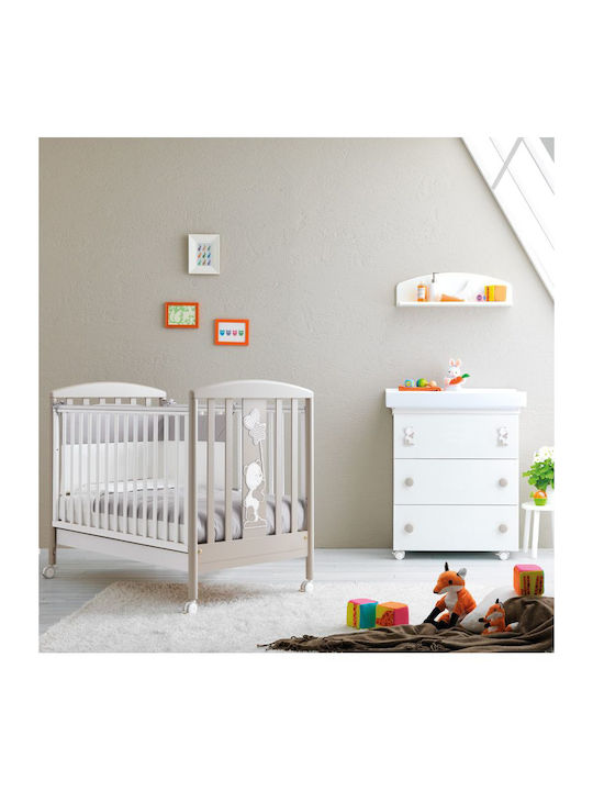 Baby Dresser with 3 Drawers White 76x45x90cm