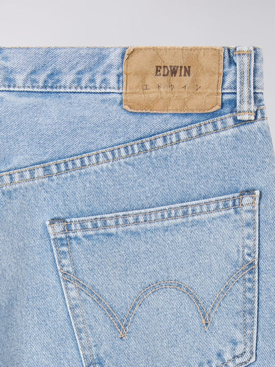 Made In Japan Men's Jeans Pants With Regular Straight Fit Blue Light Used