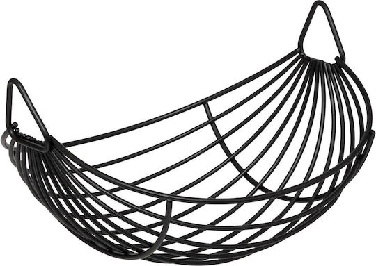 5Five Φρουτιέρα Μεταλλική 2 Επιπέδων Μαύρη 34.5x34.5x28εκ.
