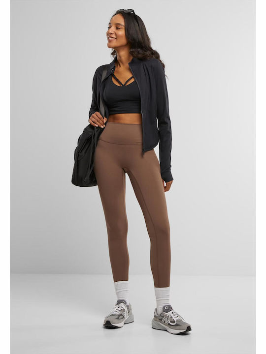 High Waist Sweatpants Mocca Brown