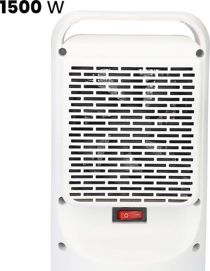 Nedis Fan Heater Room Floor Alb 1500W