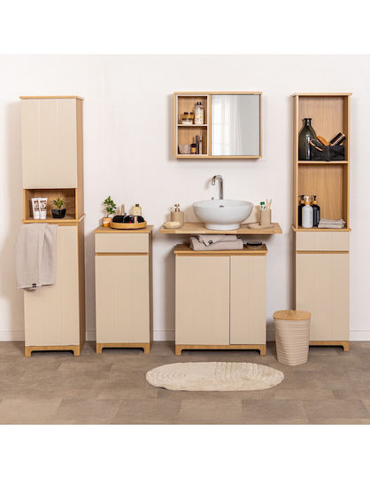 Eurocasa Bathroom Cabinet 38x30x83cm Brown