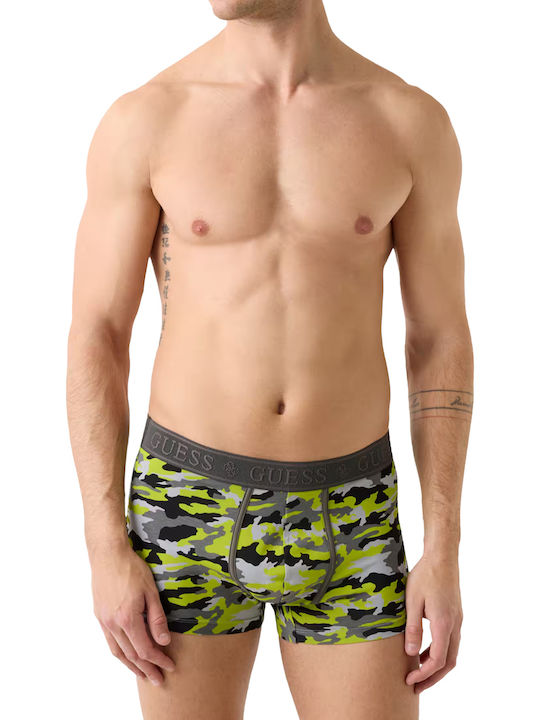 Joe Herren Boxershorts Allover Camou Lime 3Pack