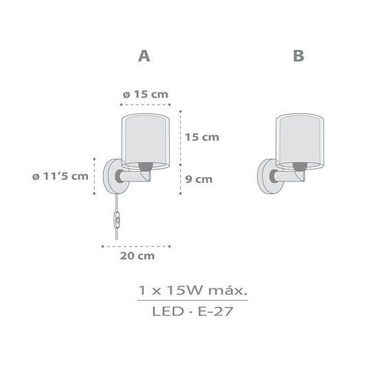 Ango Kids Wall Light Plastic