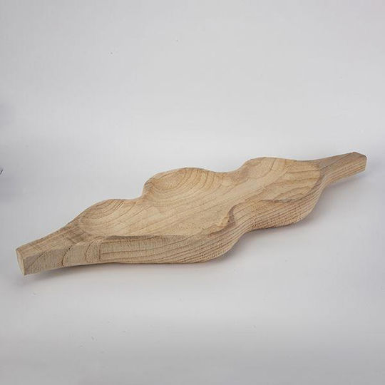 Platou Decorativ Din Lemn Bej 64x23x5.5cm