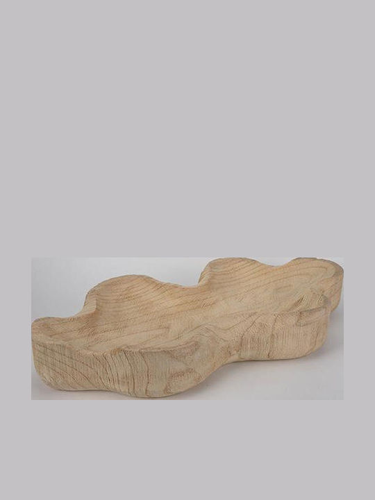 Dekorative Platte Hölzernes Beiges 50x23,5x8cm Dekorative Platte Hölzernes Beiges 50x23,5x8cm
