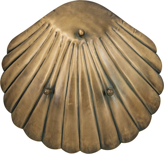 Artekko Solis Decorative Platter Metallic Gold 31.5x26.5x6cm