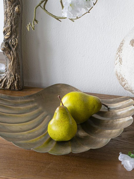Artekko Solis Decorative Platter Metallic Gold 31.5x26.5x6cm