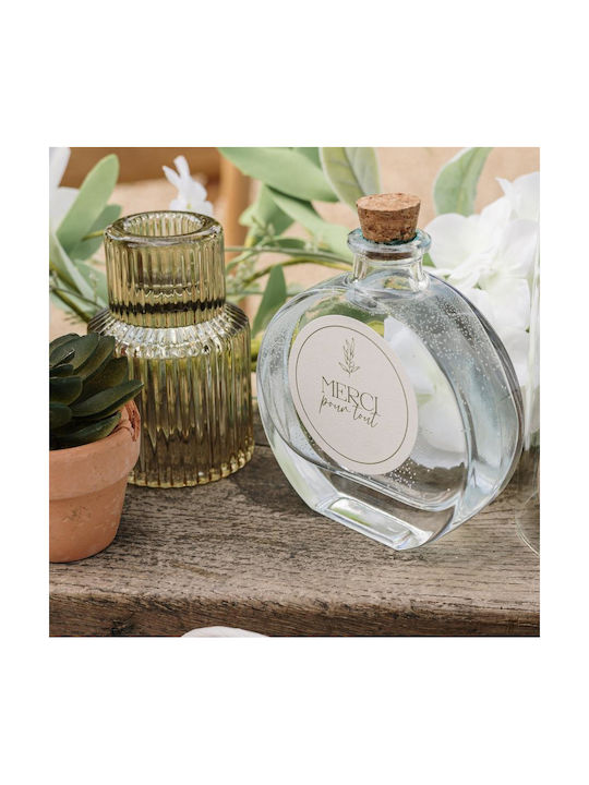 Beauty Home Inès Glas Wasserflasche Mit Kork Transparent 100ml
