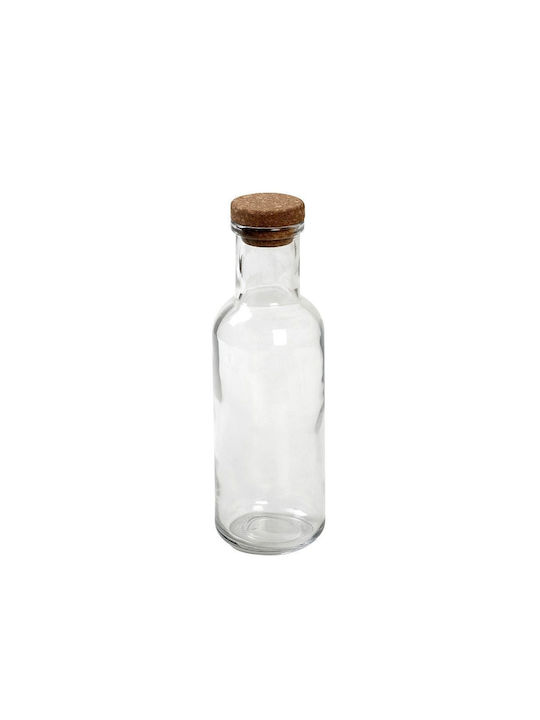 Espiel Bottle Water Glass with Cork Transparent 1000ml
