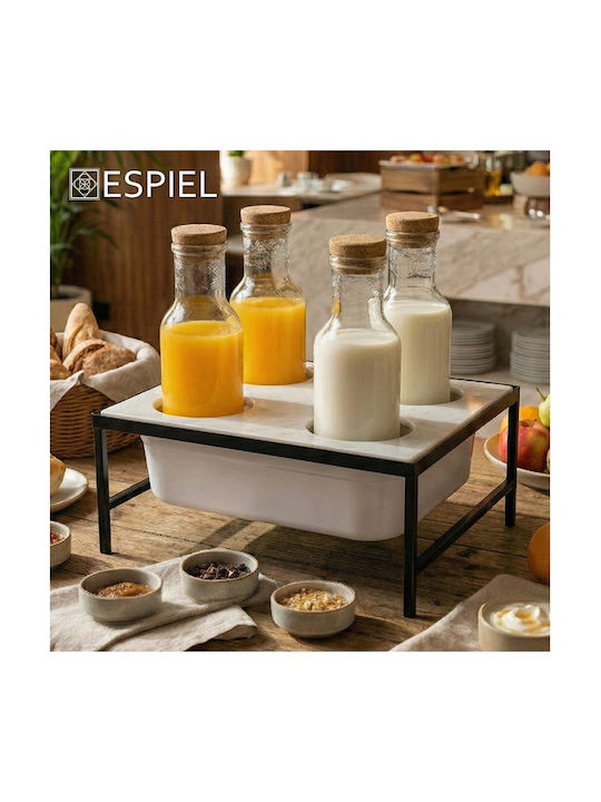 Espiel Bottle Water Glass with Cork Transparent 1000ml