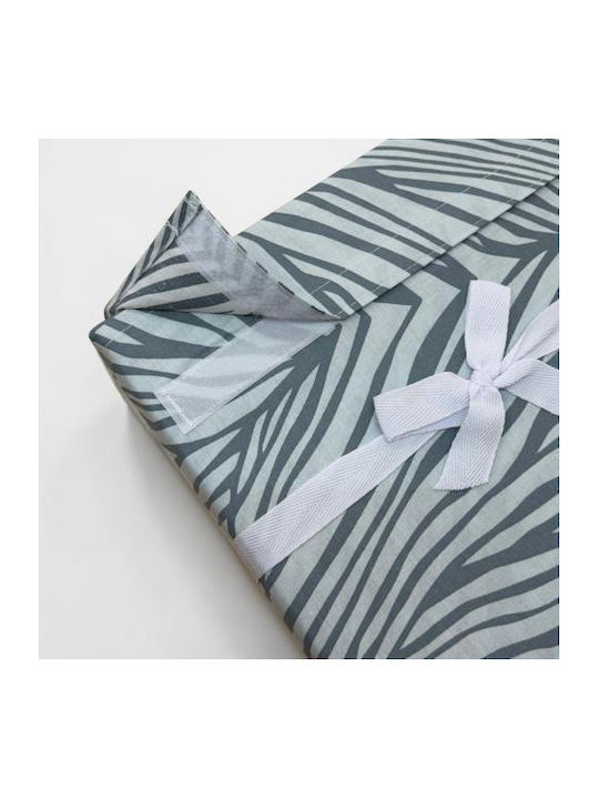 Linea Home Set Bed Sheets with 1 Pillowcase Super-Double 220x260cm Petrol Blue (4 Pieces)