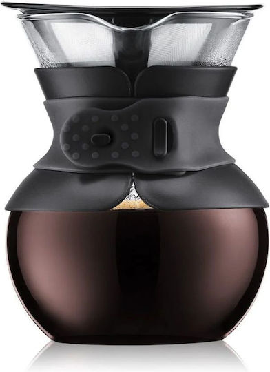 Bodum Filterkaffeemaschine Handbetrieb Rostfreier Stahl Schwarze 500ml
