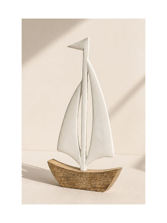 Kaemingk Διακοσμητικό Καράβι Ξύλινο 2.5x25x46cm