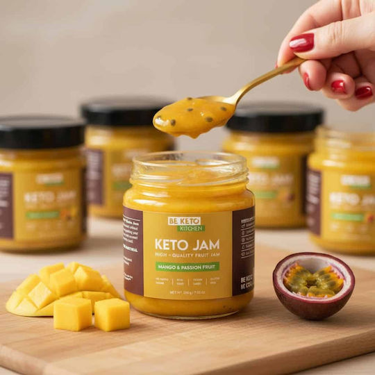 BeKeto Gem de Mango / Fructul pasiunii Fără adaos de zahăr 200gr