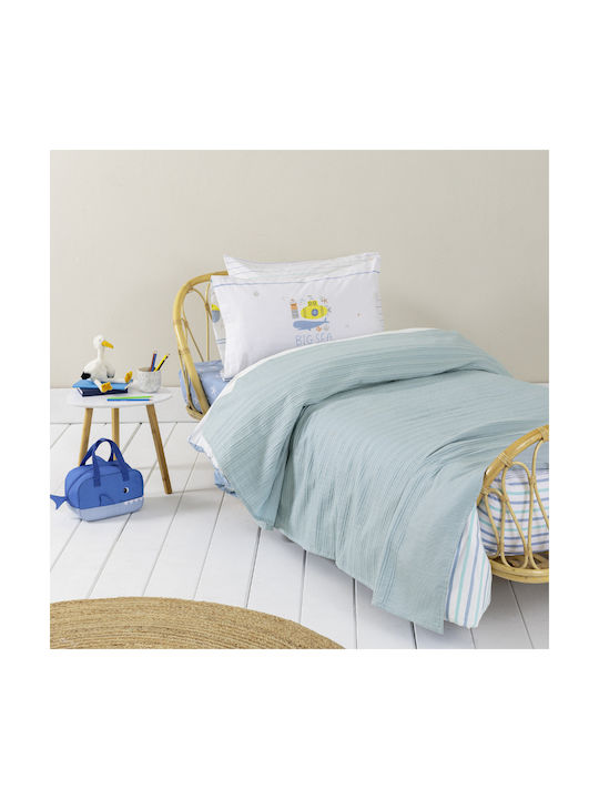 Nima Blanket Dune Blue 160x160cm