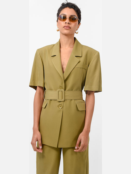 Arpyes Blazer Für Damen Olive