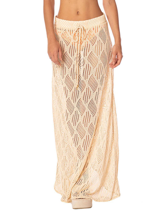 Maaji Women's Beachwear Skirt In Beige Colour
