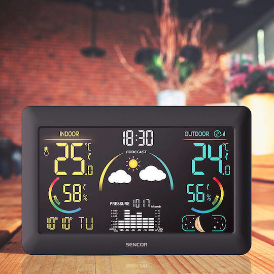 Sencor SWS 4900 Drahtlos Wetterstation Digital Tischplatte