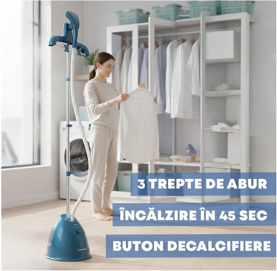 Daewoo Aparate de Calcat Vertical de Pardoseală 1750W cu Rezervor 2.5l Albastru