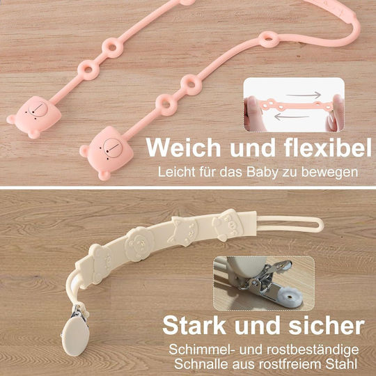 Αλυσίδα Πιπίλας Cup Catcher Baby από Σιλικόνη 2τμχ