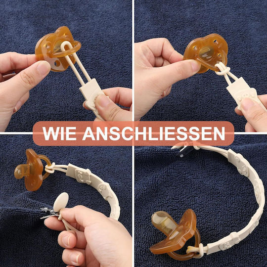 Αλυσίδα Πιπίλας Cup Catcher Baby από Σιλικόνη 2τμχ