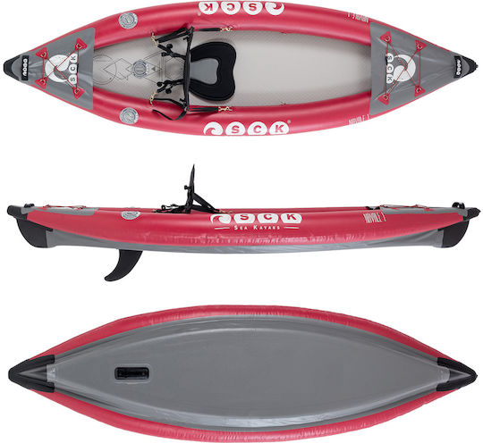 SCK Navale 1 SCK-iK95 Пластмасов Каяк Плажна Чанта 1 Лице Червен