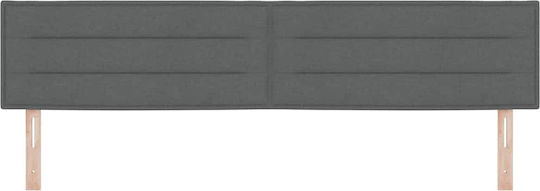 vidaXL Bed Headboard made of Fabric Dark Gray 200x70cm