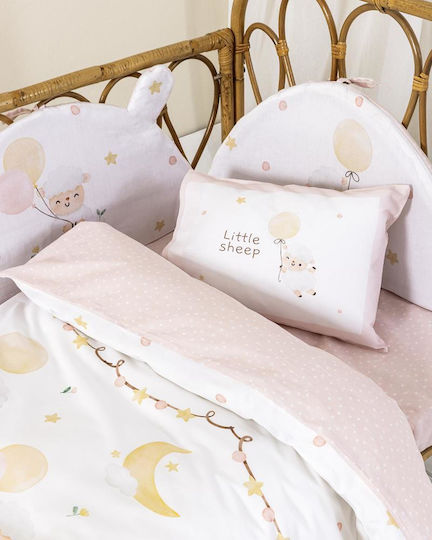 Nima Little Βρεφικό Κουβερλί Βαμβακερό Ροζ 100x140cm