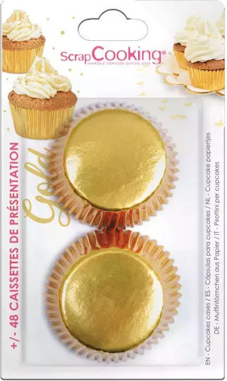Scrap Cooking Caramel Papers for Cupcakes Paper 7.5x7.5cm BG-59-1076 48 Pieces