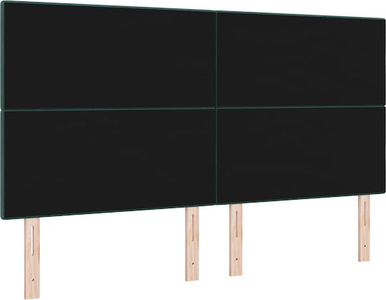 vidaXL Fabric Bed Headboard Dark Green 180x118cm
