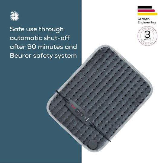 Beurer Hk Comfort Waist Heating Pad Gray 44x33cm