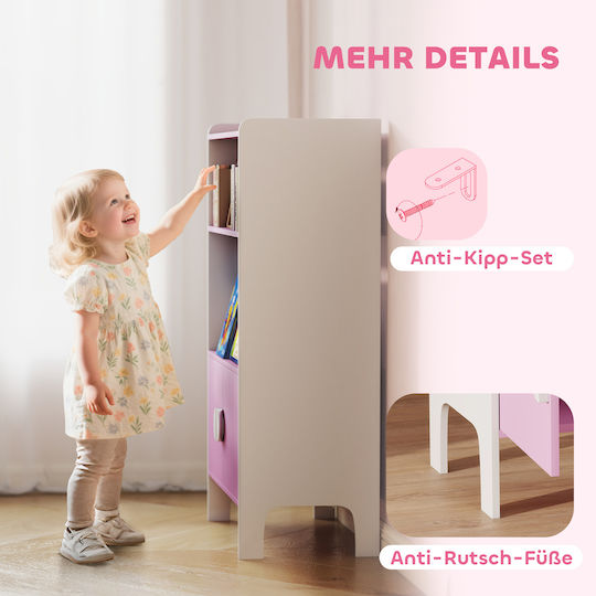 Bücherregal Boden Rosa