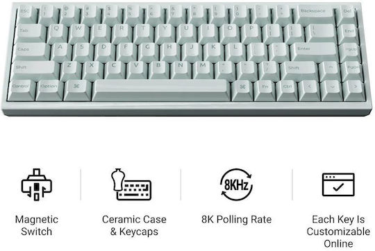 Keychron Q16 HE Q16HW-L1 Hall Effect Gaming Keyboard 65% with Custom Switches and RGB Lighting (English US) Green