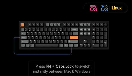 Keychron P6 Ultra P6-M3 Wireless Gaming Mechanical Keyboard with Keychron Silk POM Brown Switches and RGB Lighting English US