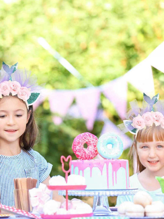 Kinder Stirnband Haarspange Meerjungfrau Rosa