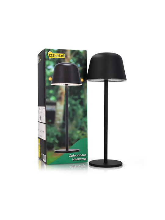 123led Lampă de Masă cu Abajur Negru și Bază
