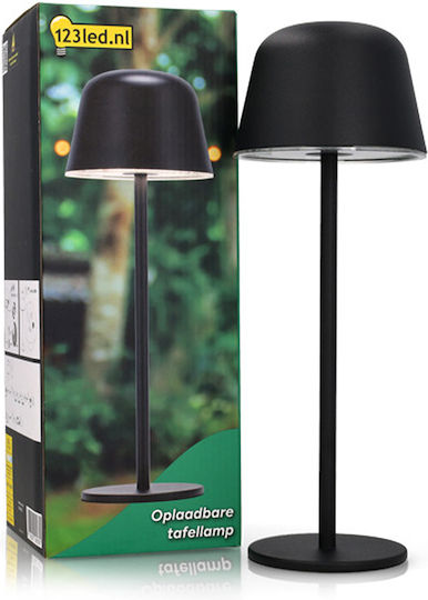 123led Lampă de Masă cu Abajur Negru și Bază