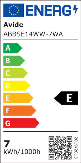 Avide Λάμπα LED 7W για Ντουί E14 και Σχήμα T37 Θερμό Λευκό 806lm