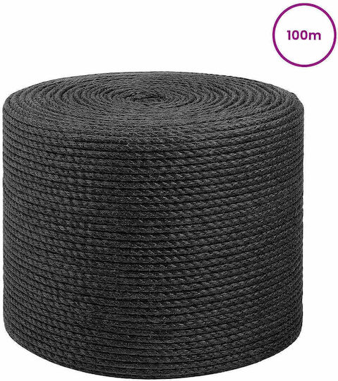 Jute Rope 6 Black 100% Jute Tossa 42011605 Black